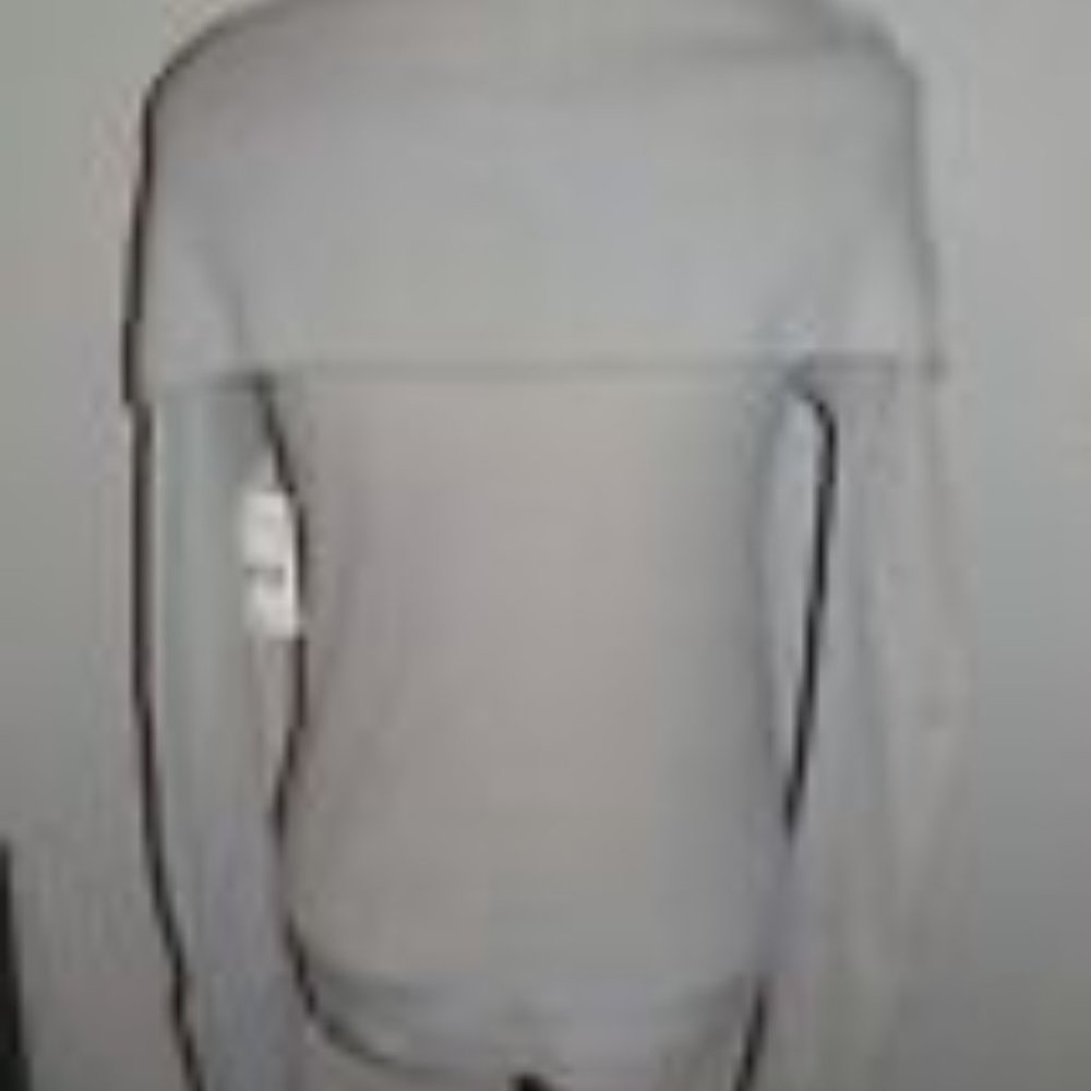 FREE PEOPLE -WE THE FREE MS SIZE LARGE CLOUD GRAY SNOWBUNNY OFF THE SHOULDER TOP - Picture 3 of 9
